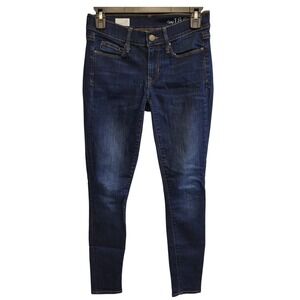 Gap 1969 Legging Jeans Womens 24 Regular Dark Wash Indigo Skinny Denim 249256